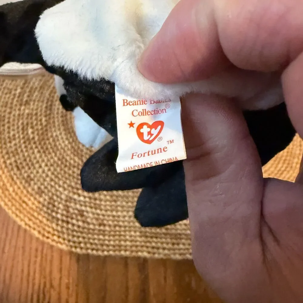 Ty Beanie Babies Lot of 2 Sammy Bear Fortune Panda Retired w/ Tags Plush